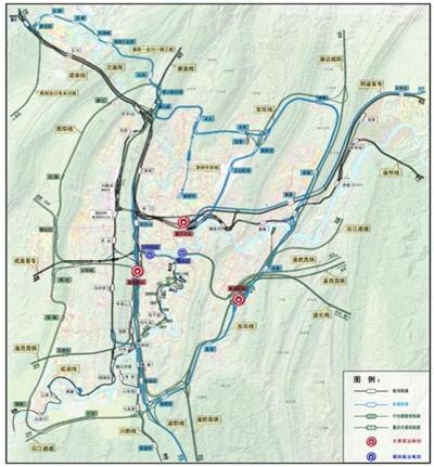 重慶主要鐵路客運(yùn)站布置圖